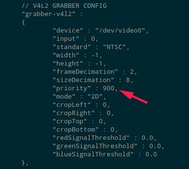 locating the hdmi priority in the config