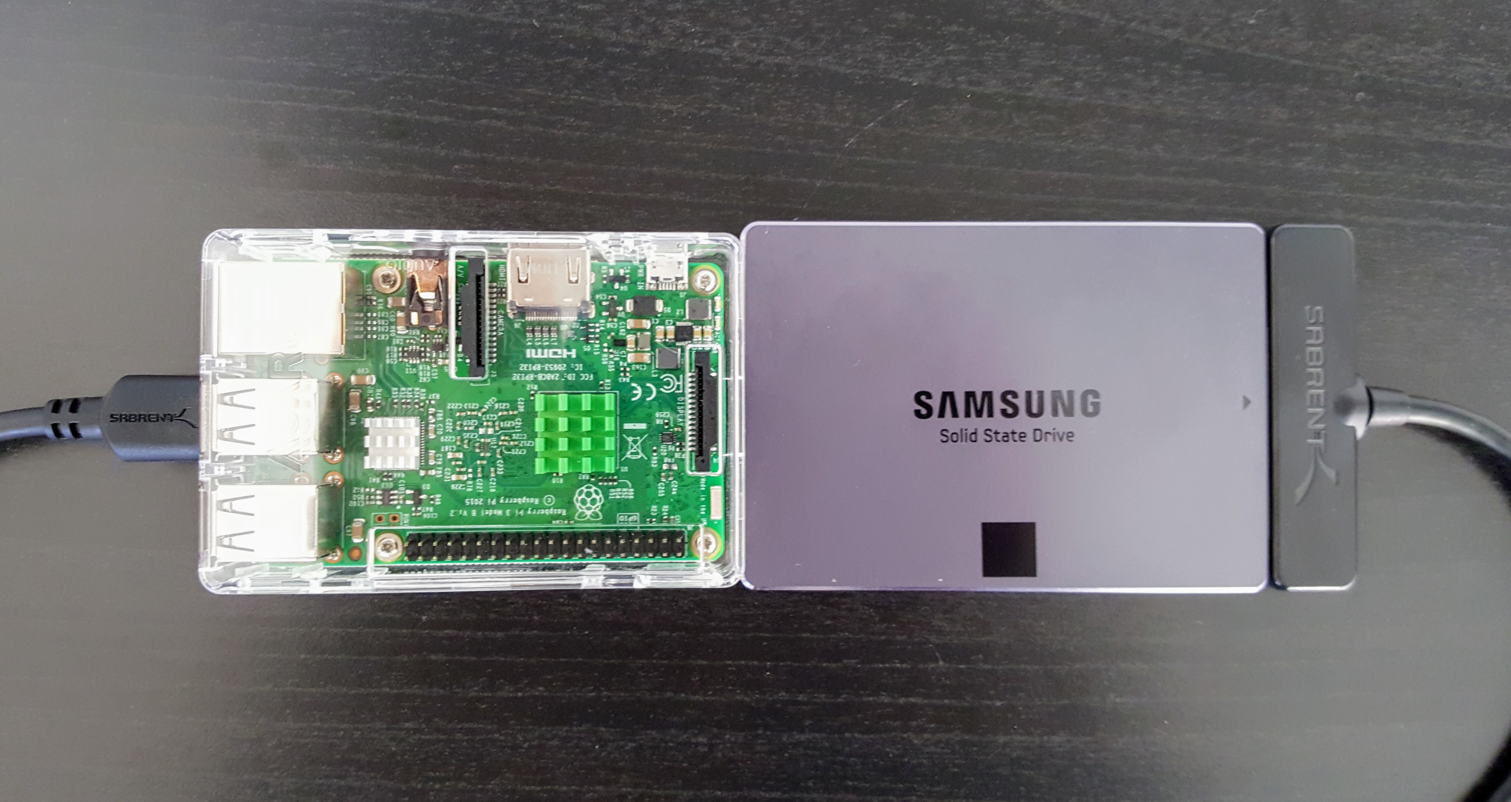 raspberry pi with an ssd